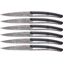 Deejo Steak Knives Paperstone Titanium Blossom - 6 Pieces